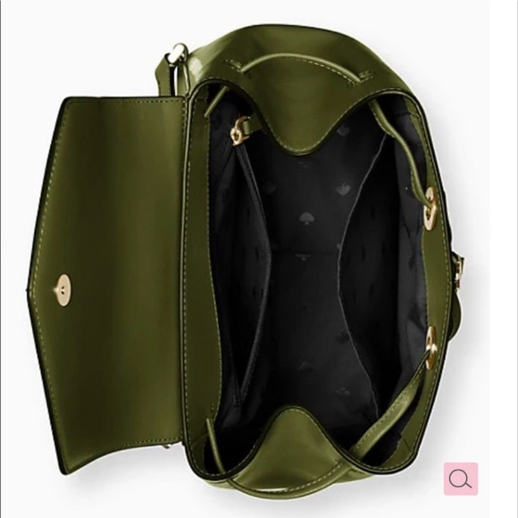 17. Kate Spade Lizzie Medium Flap Backpack in Enchanted Green - Picture 3 of 11